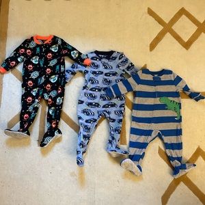 Simple Joys by Carter's Baby-Boys 3-Pack Fleece Footed Pajamas - 12 months